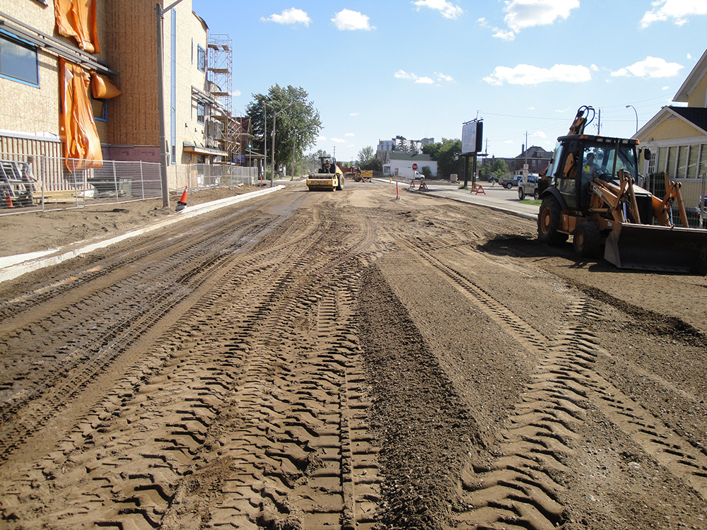 Prime Terra Group Road Construction at Brodie Steet Thunder Bay
