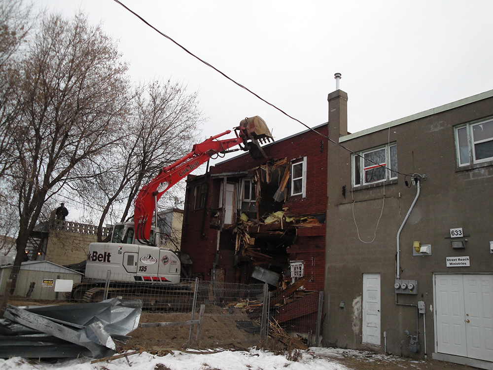 Demolition on Simpson Street, Thunder Bay by Prime Terra Group